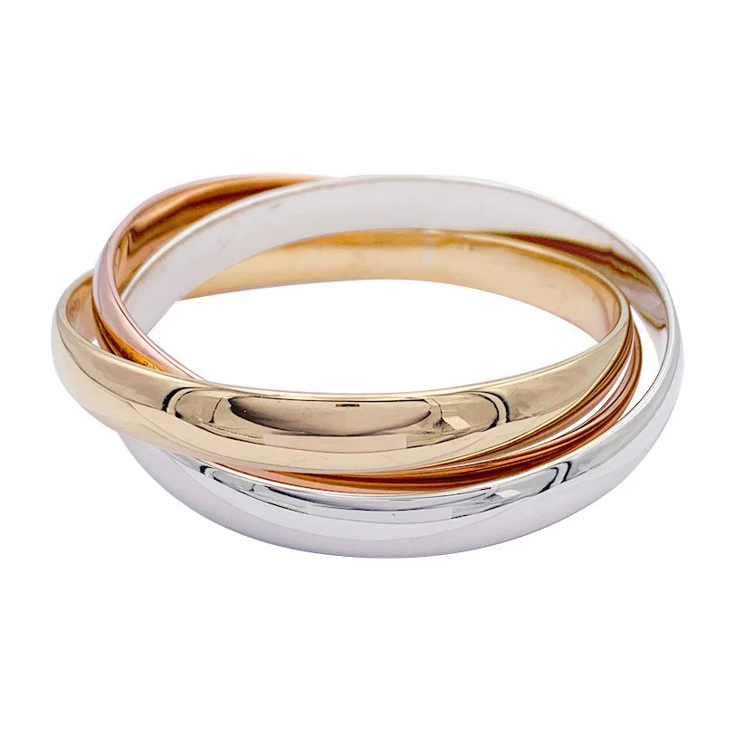 Bracelet Cartier, "Trinity", 3 tons d'or - Image 3