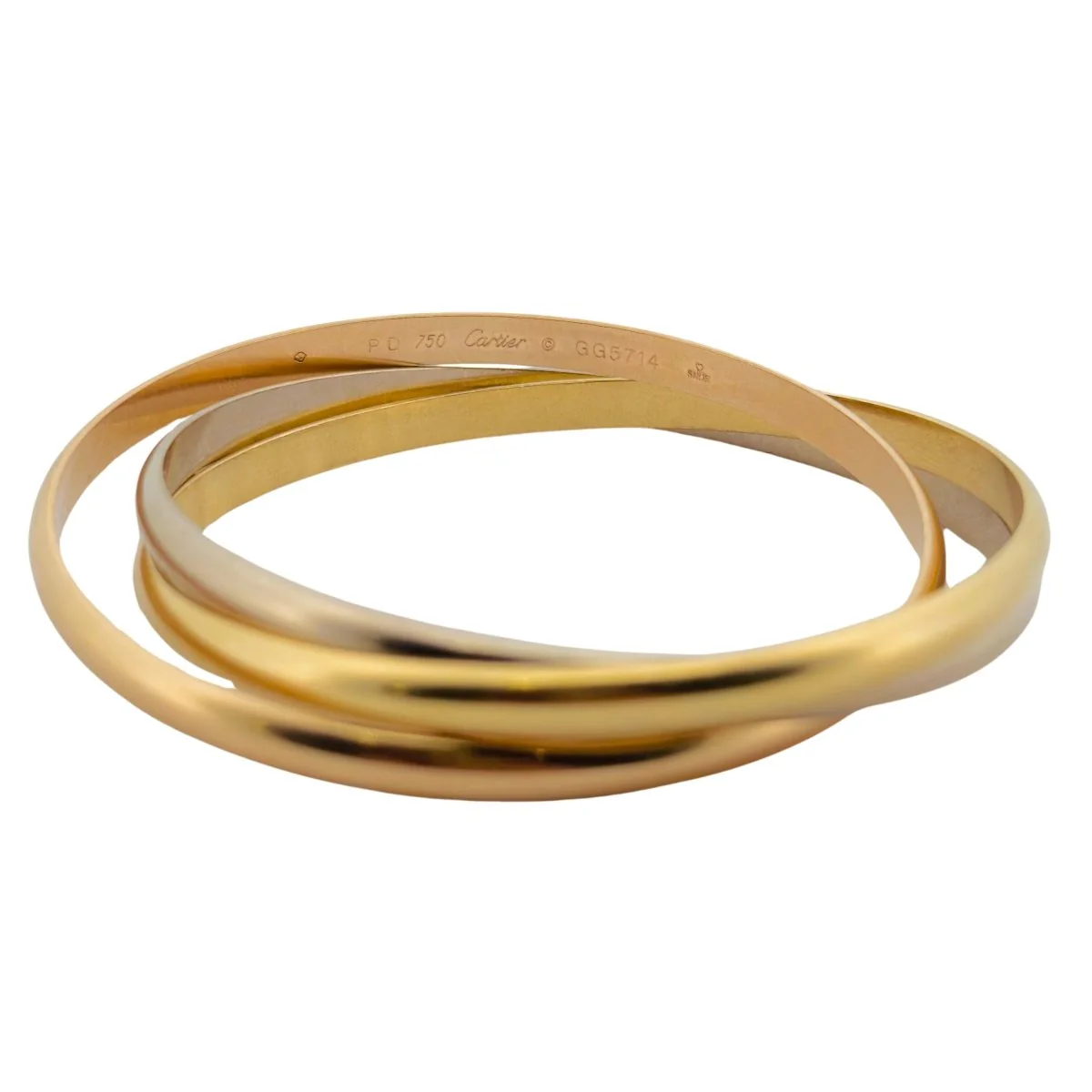 Bracelet Jonc CARTIER "Trinity" MM en 3 ors - Image 3