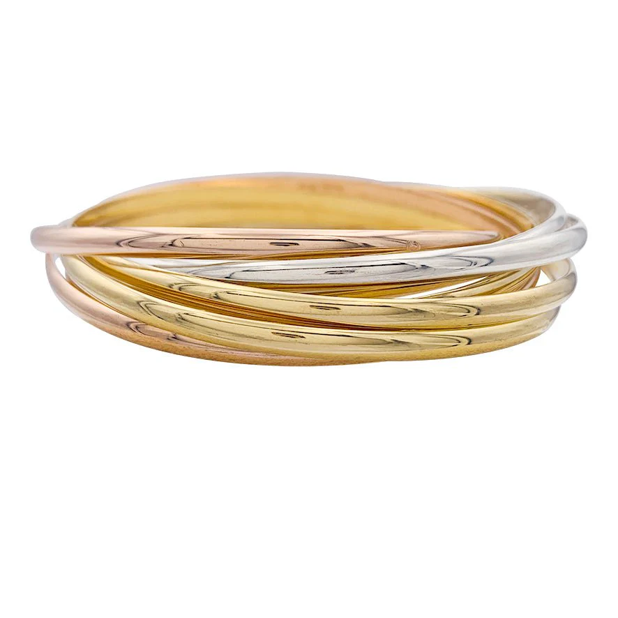 Bracelet CARTIER "Trinity Semainier" en trois ors - Image 2