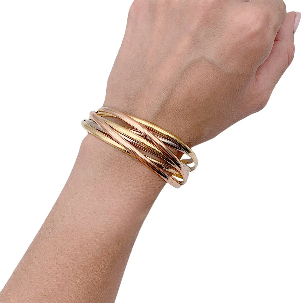 Bracelet CARTIER "Trinity Semainier" en trois ors - Image 5