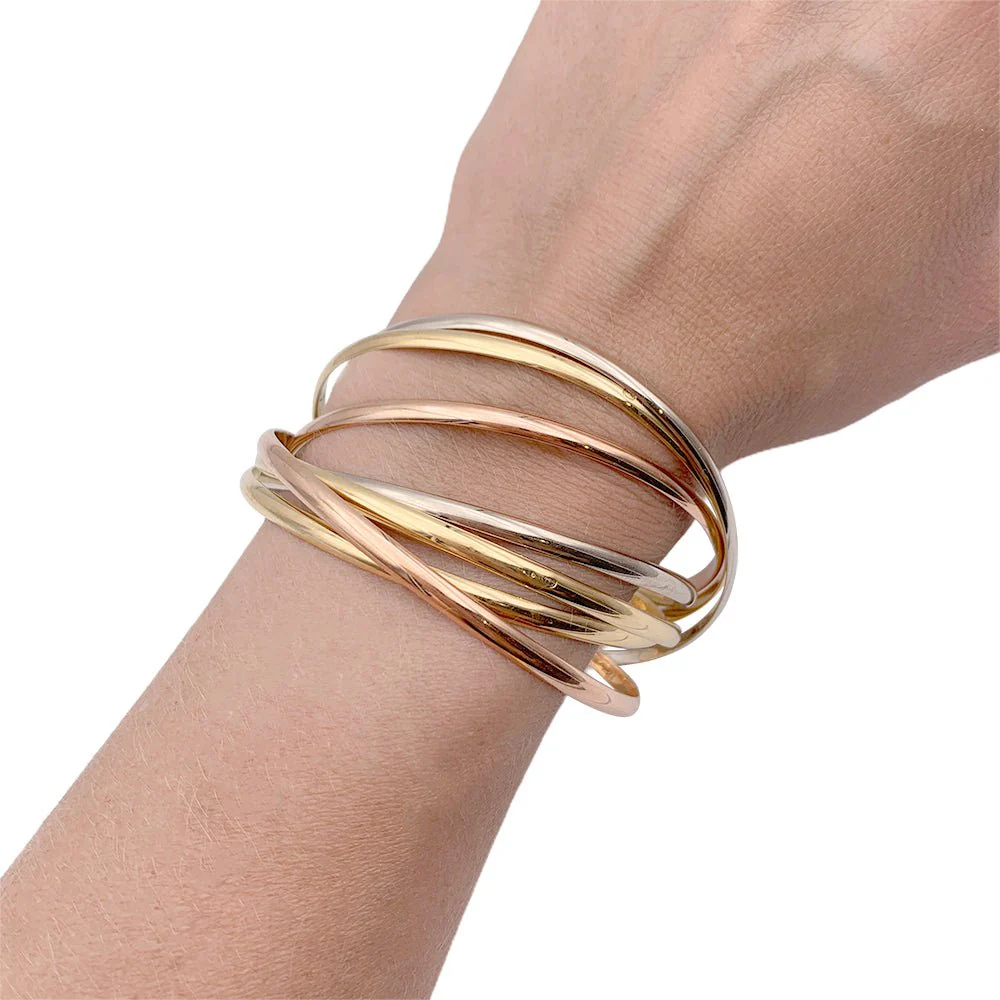 Bracelet CARTIER "Trinity Semainier" en trois ors - Image 6