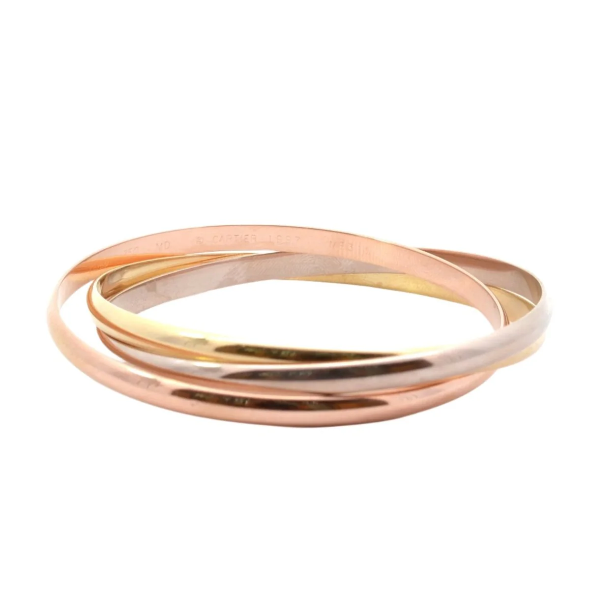 Bracelet Jonc CARTIER "Trinity" trois ors - Image 3