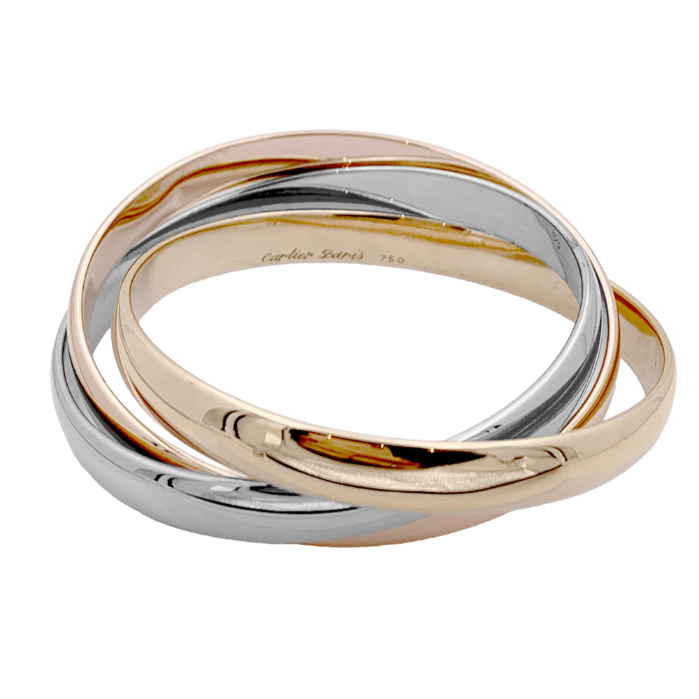 Bracelet Joncs CARTIER "Trinity" en or jaune, or blanc et or rose - Image 3