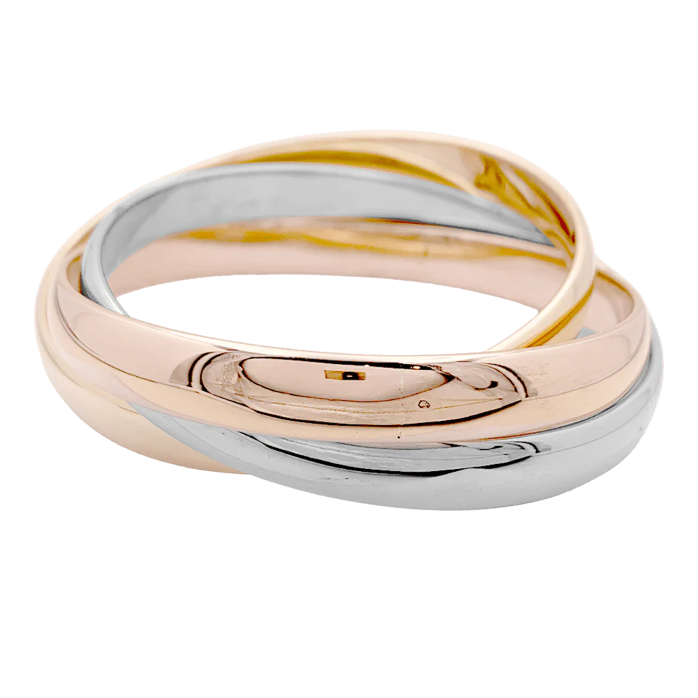 Bracelet Joncs CARTIER "Trinity" en or jaune, or blanc et or rose - Image 5