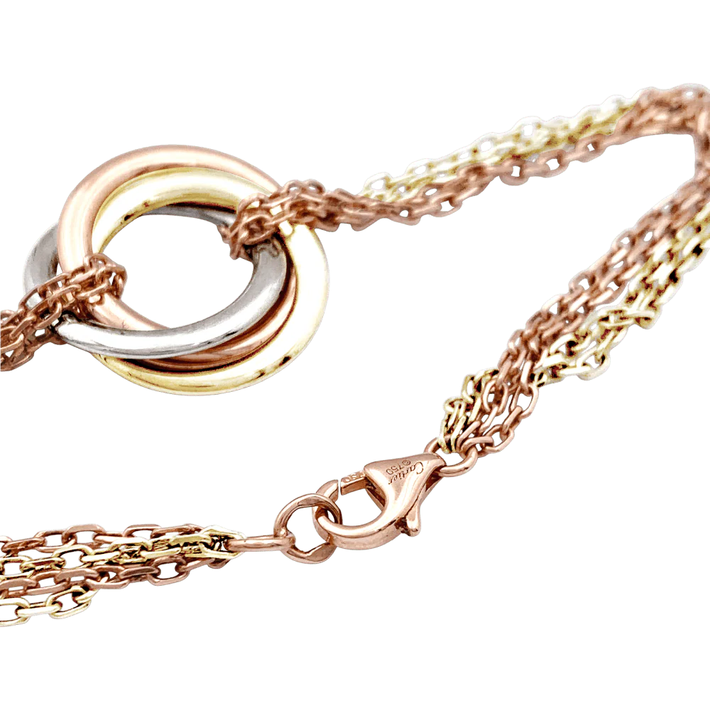 Bracelet CARTIER "Trinity" en or jaune, or blanc et or rose - Image 3