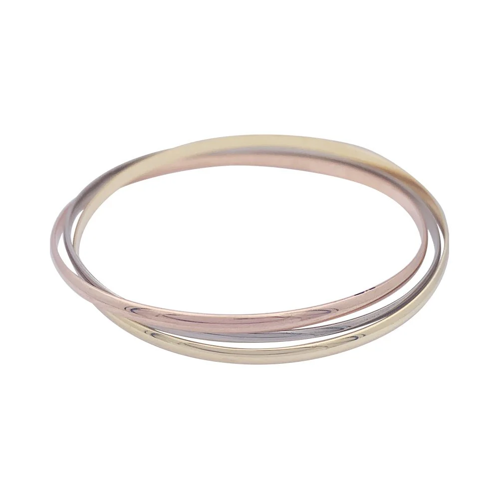 Bracelet CARTIER "Trinity" en or jaune, or blanc et or rose PM - Image 2