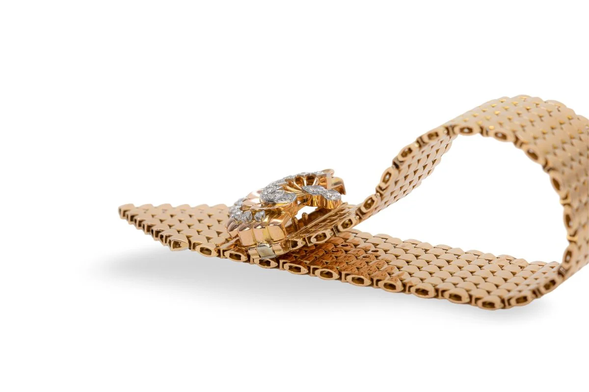 Bracelet Ceinture en or jaune et diamants - Image 5