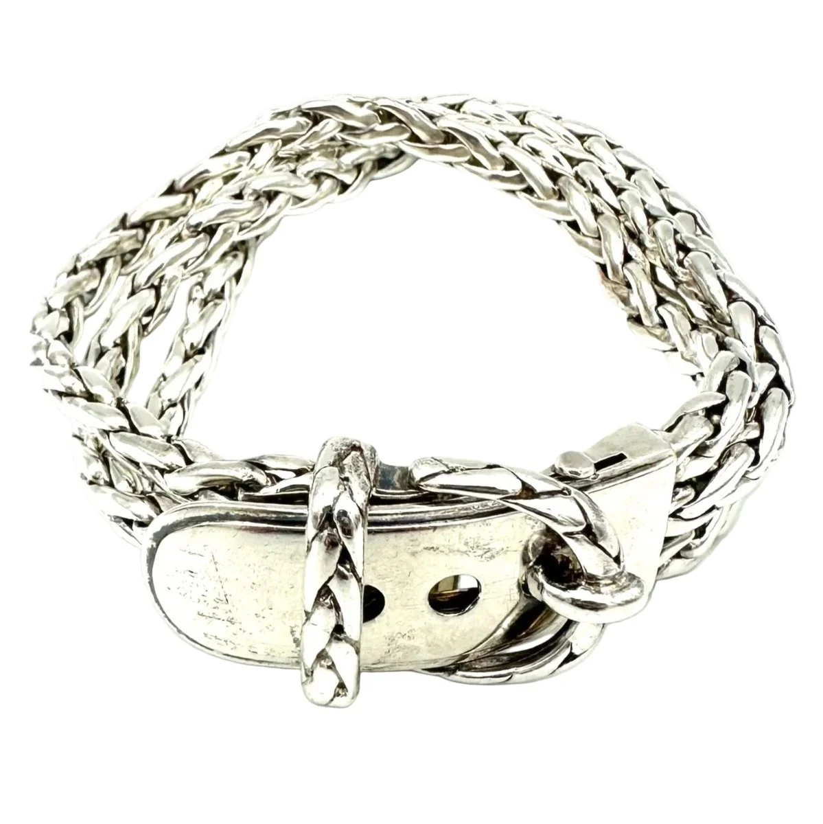 Bracelet Ceinture HERMÈS "Diane" en argent - Image 2