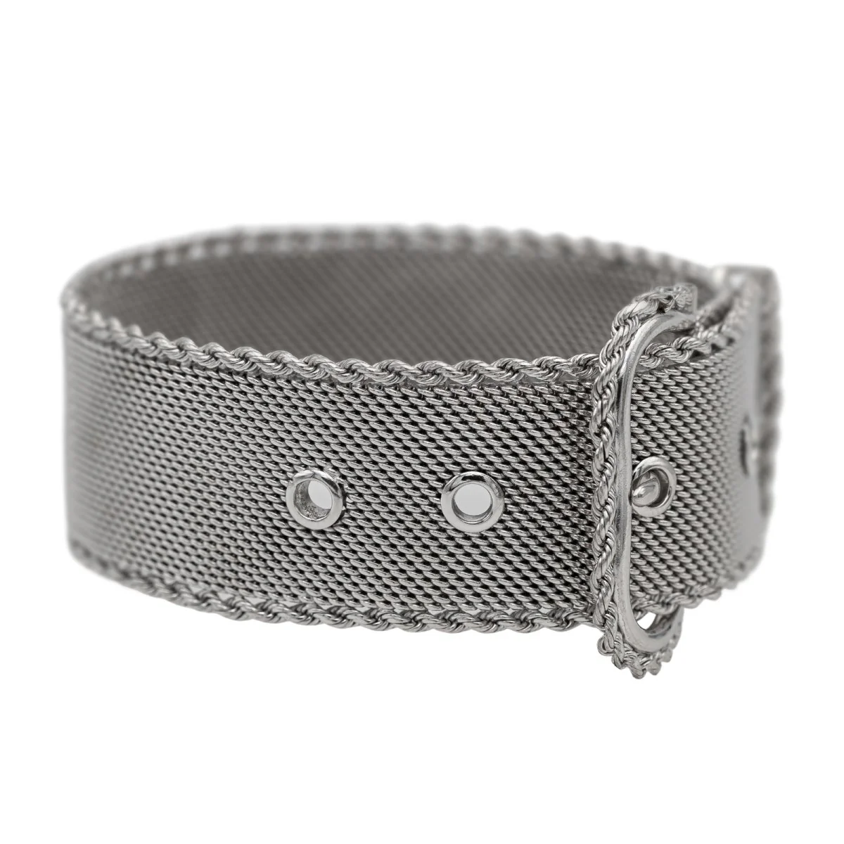 Bracelet Ceinture Or blanc - Image 7