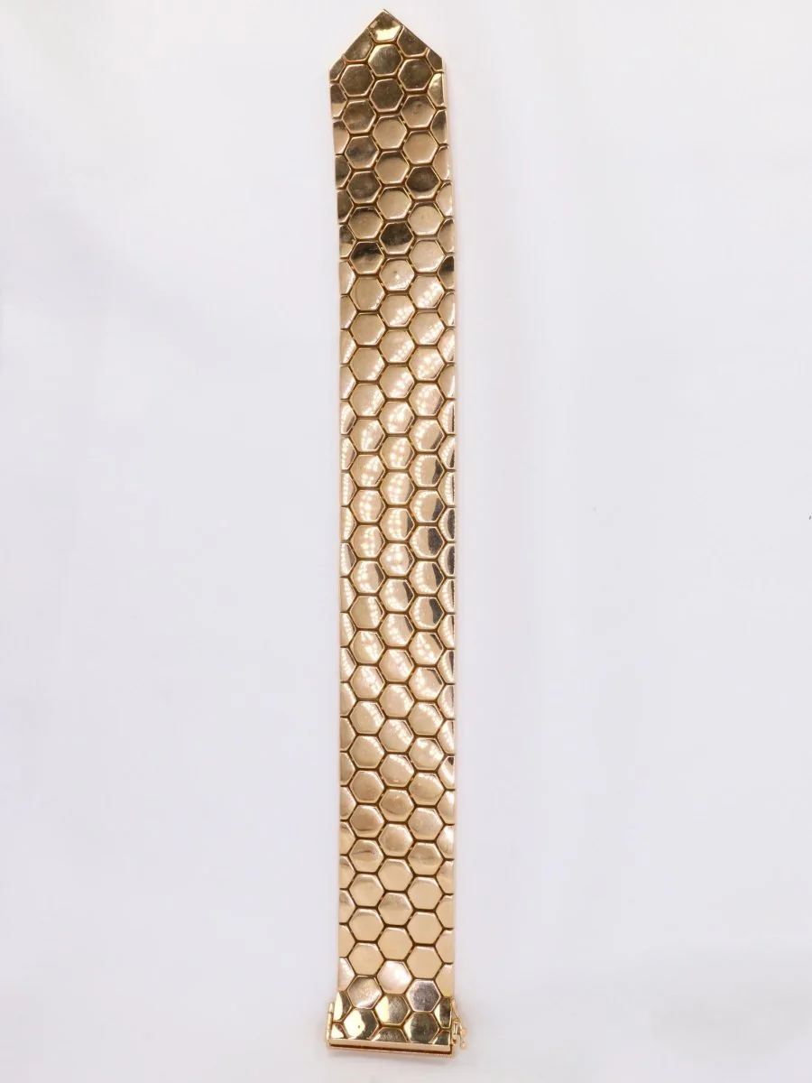 Bracelet ceinture vintage or rose diamants 1.4 ct - Image 7