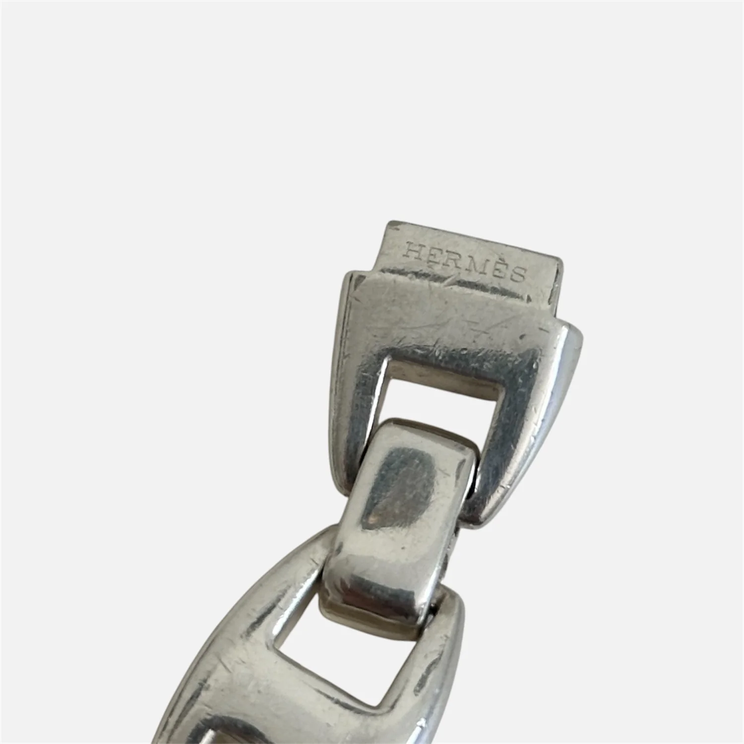 Bracelet Chaîne HERMÈS "Cassiopée" GM en argent - Image 2