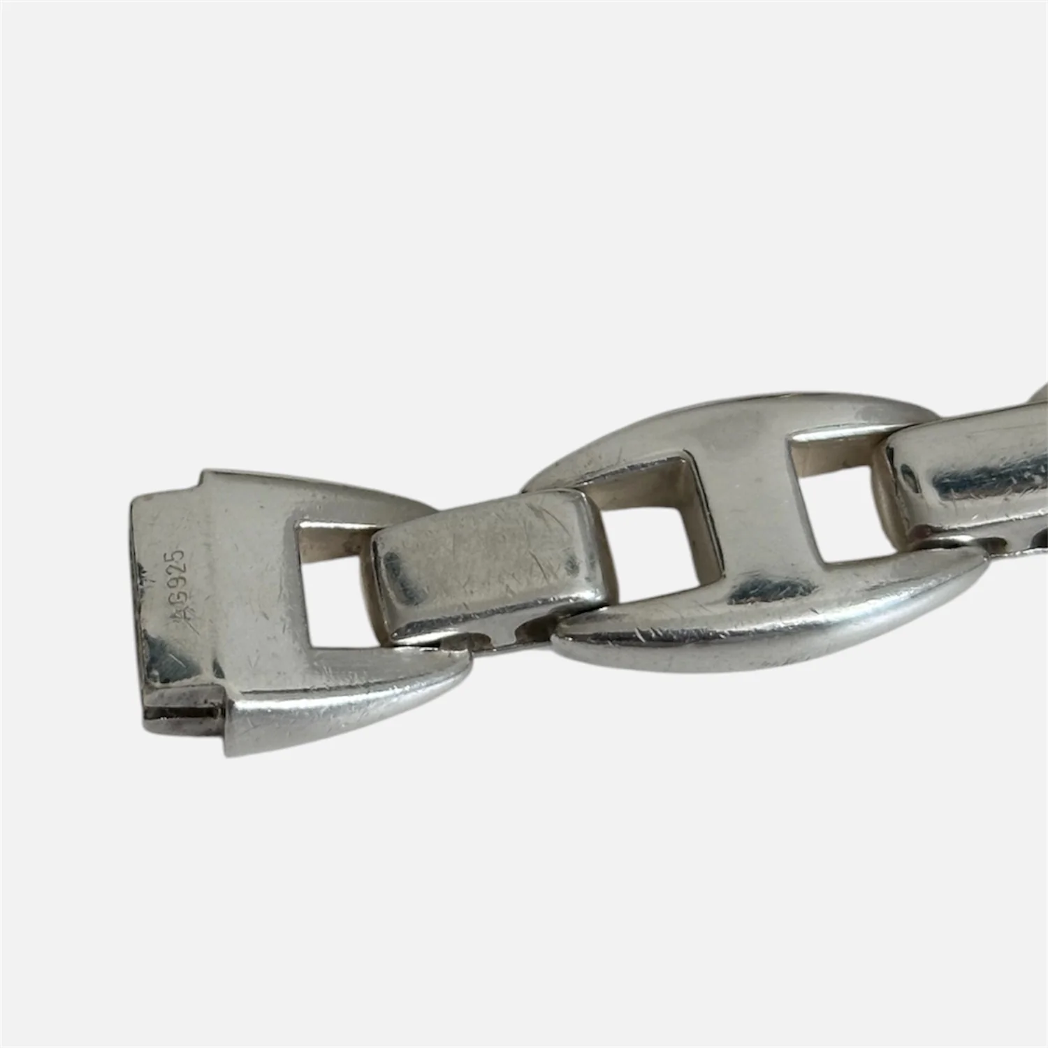Bracelet Chaîne HERMÈS "Cassiopée" GM en argent - Image 4