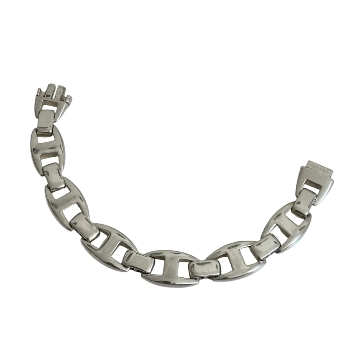 Bracelet Chaîne HERMÈS "Cassiopée" GM en argent - Image 5