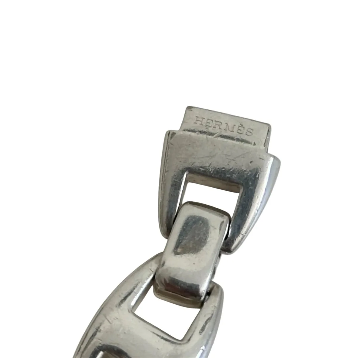 Bracelet Chaîne HERMÈS "Cassiopée" GM en argent - Image 6