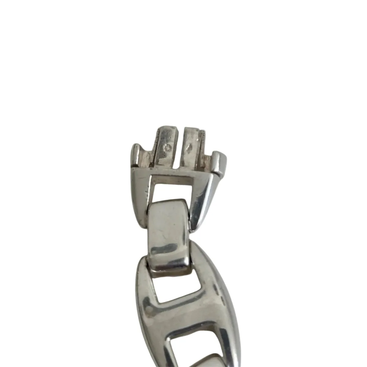 Bracelet Chaîne HERMÈS "Cassiopée" GM en argent - Image 7