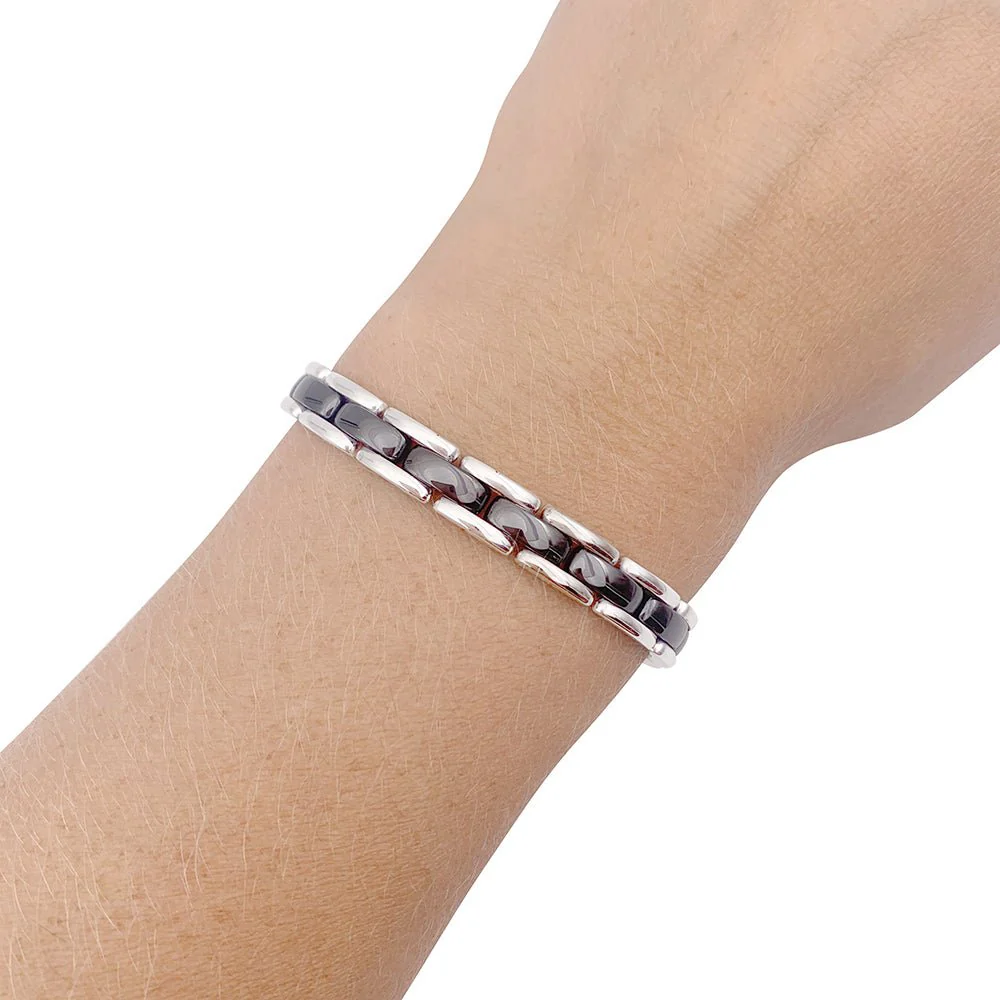 Bracelet Chanel, "Ultra", or blanc et céramique. - Image 2