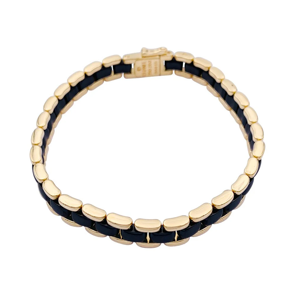 Bracelet CHANEL "Ultra" en or jaune et céramique - Image 4
