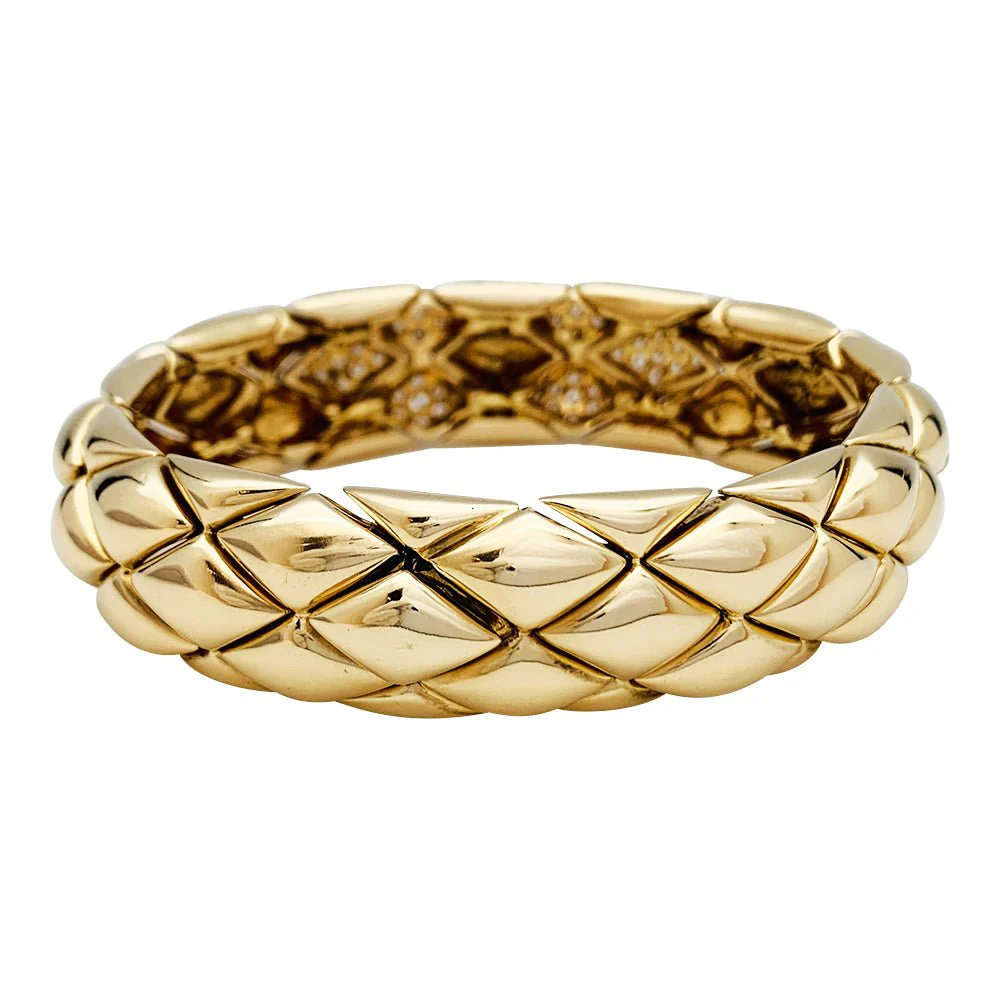 Bracelet CHAUMET, "Les Belles Cordelières", en or jaune et diamants. - Image 3