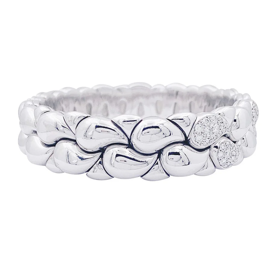 Bracelet CHOPARD "Casmir" en or blanc, diamant - Image 4