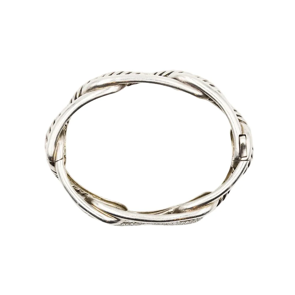 Bracelet DAVID YURMAN "Labyrinthe" en argent et diamants - Image 6