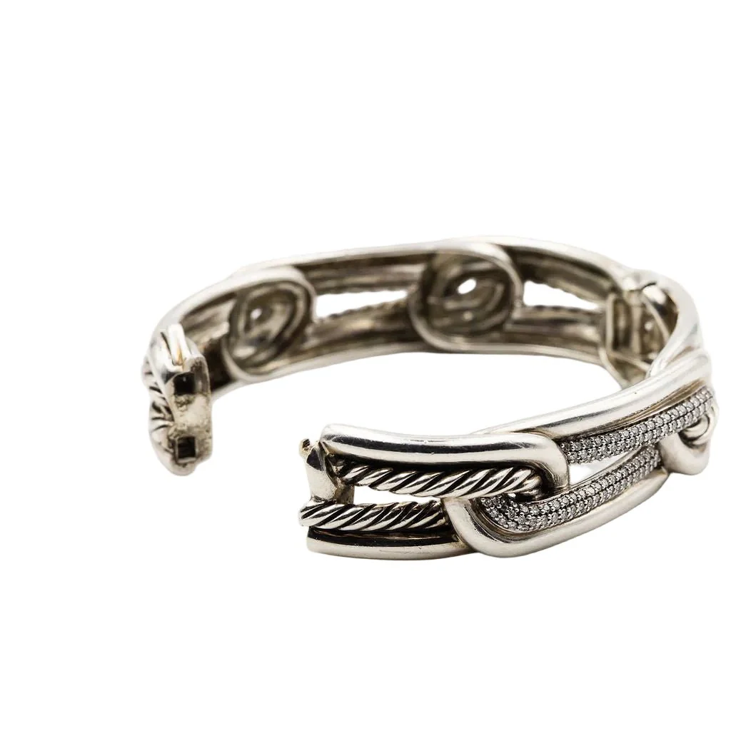 Bracelet DAVID YURMAN "Labyrinthe" en argent et diamants - Image 7