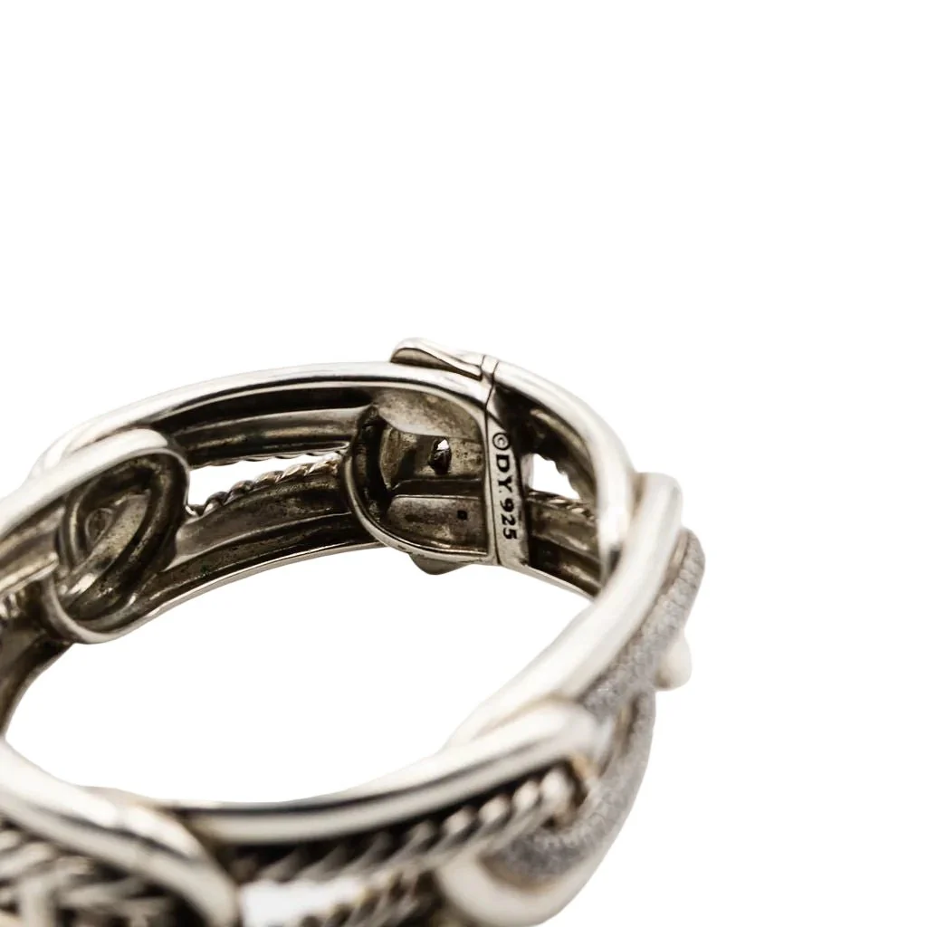 Bracelet DAVID YURMAN "Labyrinthe" en argent et diamants - Image 9