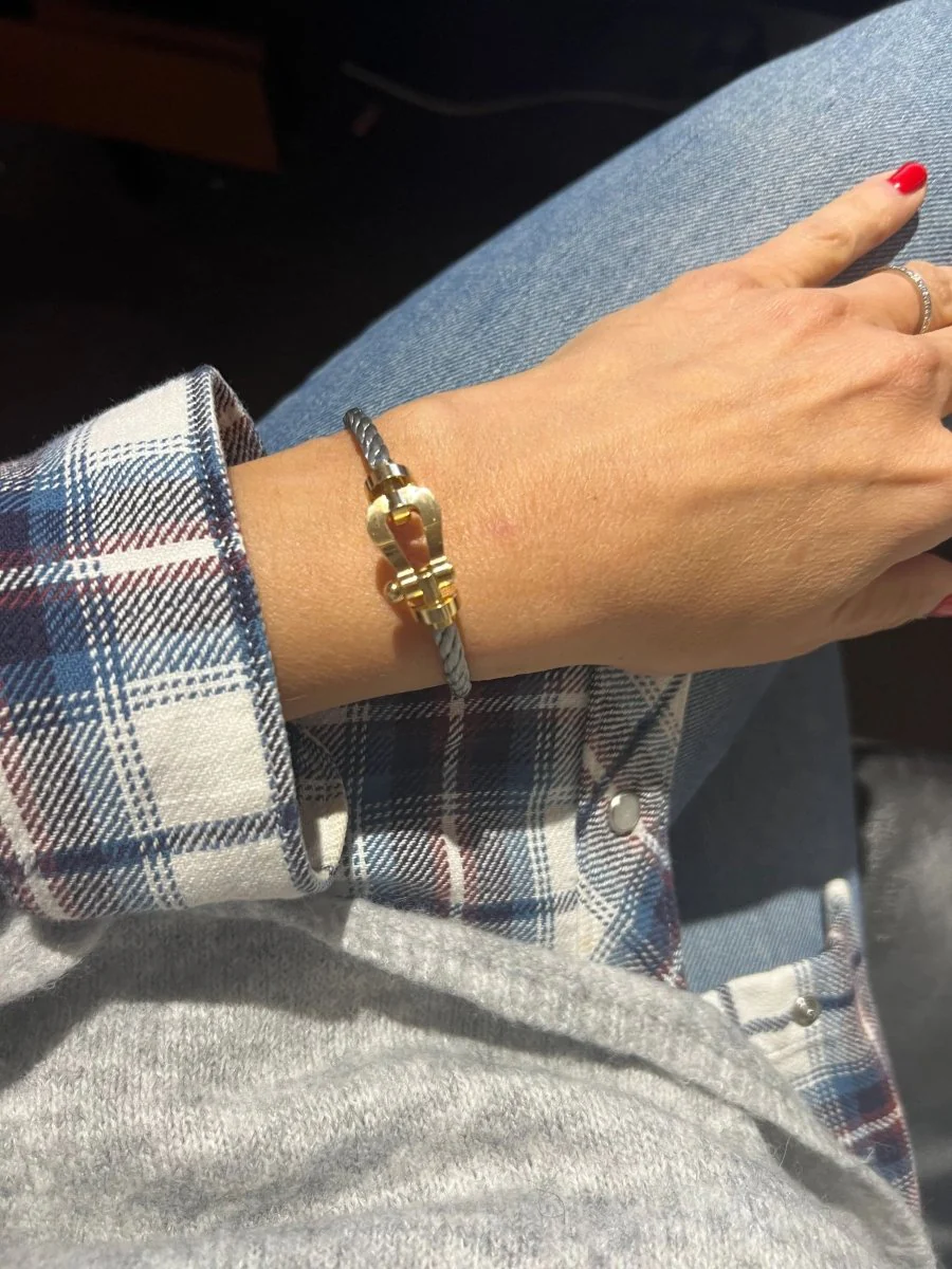 Bracelet de la maison Fred force 10 en or et acier - Image 8