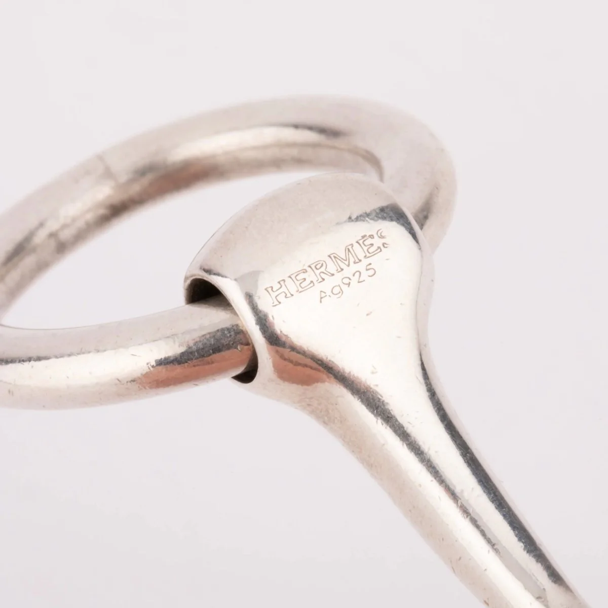 Bracelet de la maison Hermès en argent modèle Mors - Image 3