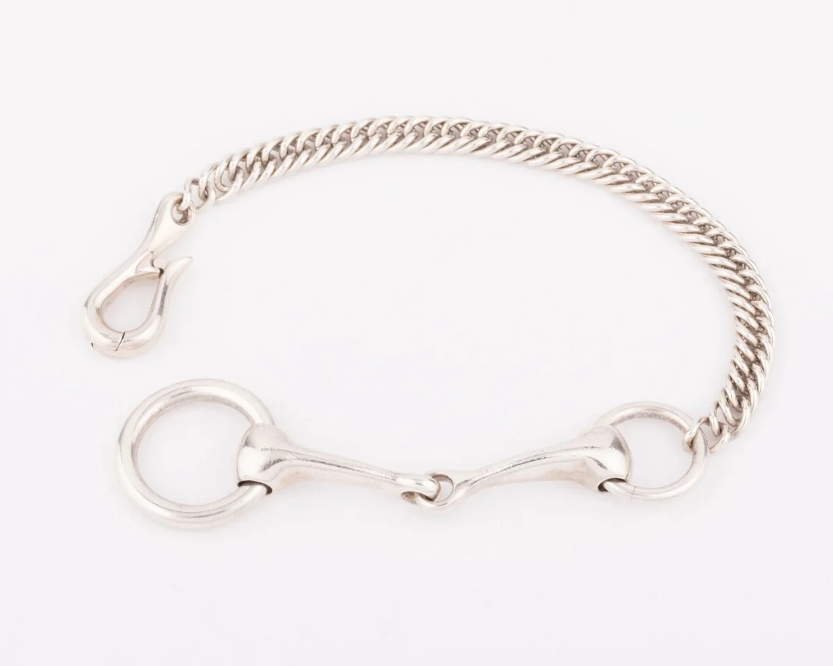 Bracelet de la maison Hermès en argent modèle Mors - Image 4