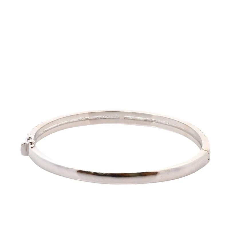 Bracelet Jonc en or jaune et diamants - Image 2