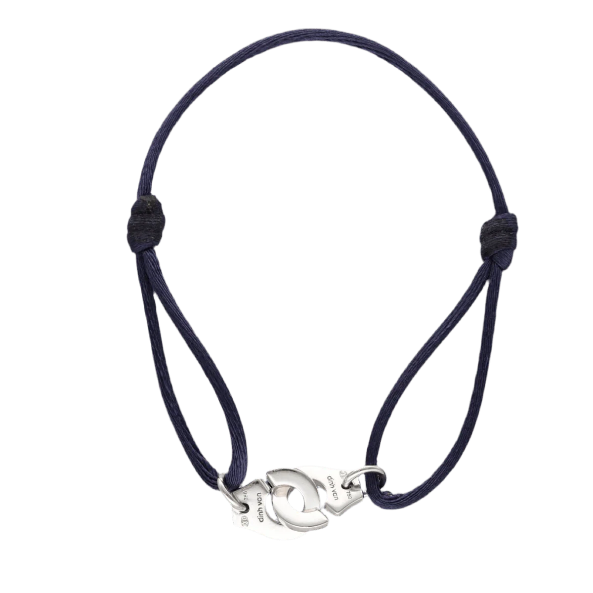 Bracelet Souple DINH VAN "Menottes" en or blanc et diamants - Image 3