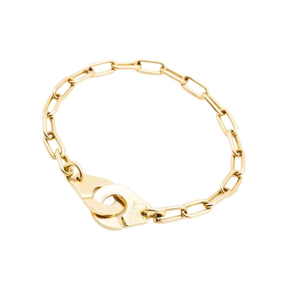 Bracelet Maille DINH VAN "Menottes R12" en or jaune - Image 3