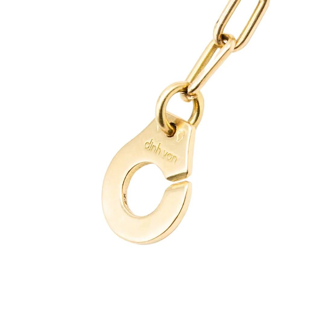 Bracelet Maille DINH VAN "Menottes R12" en or jaune - Image 6