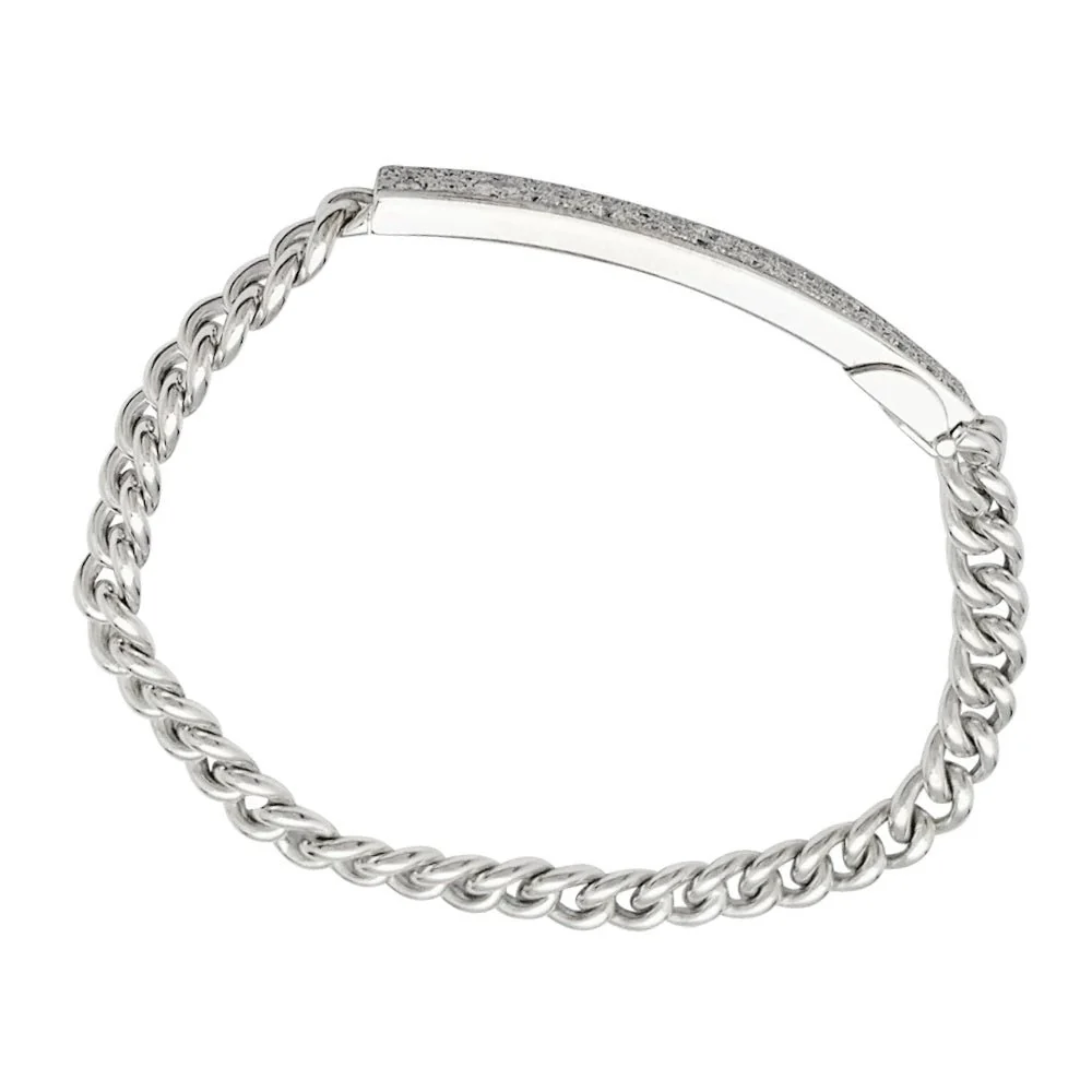 Bracelet DIOR "Gourmette" en or blanc et diamants - Image 3