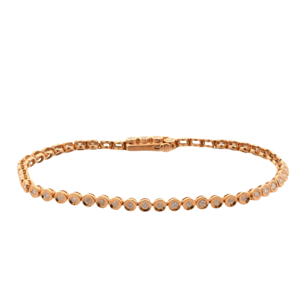 Bracelet Ligne en or jaune et diamants