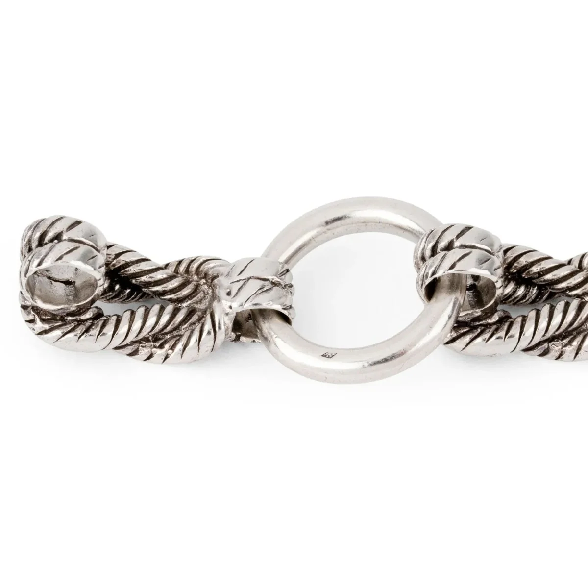 Bracelet en argent de la maison Hermès modèle Audierne - Image 3