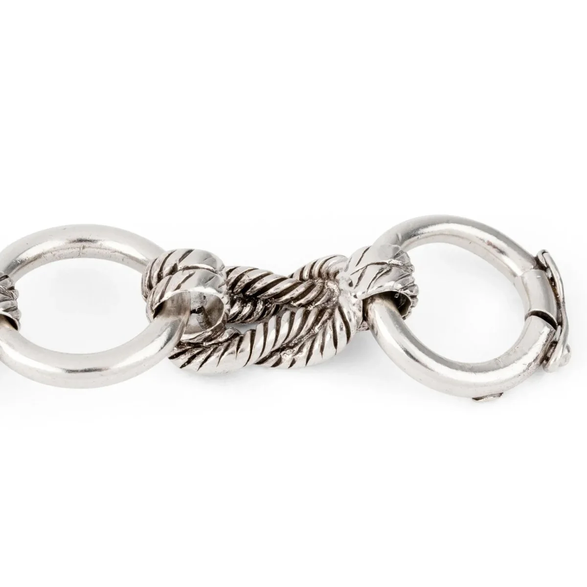 Bracelet en argent de la maison Hermès modèle Audierne - Image 4