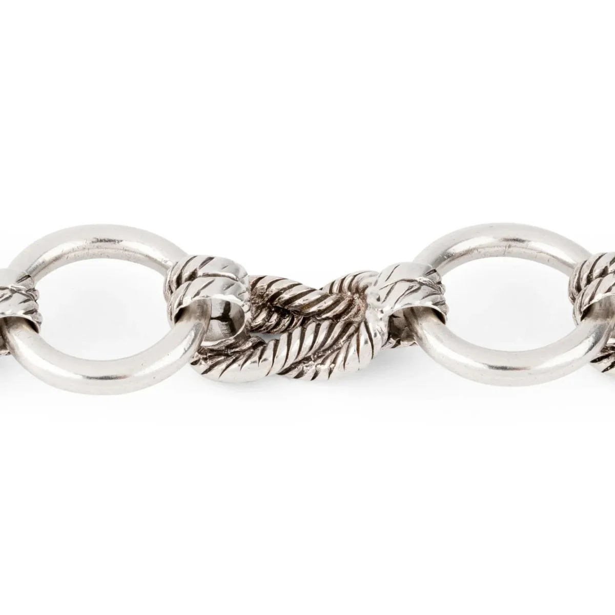 Bracelet en argent de la maison Hermès modèle Audierne - Image 5