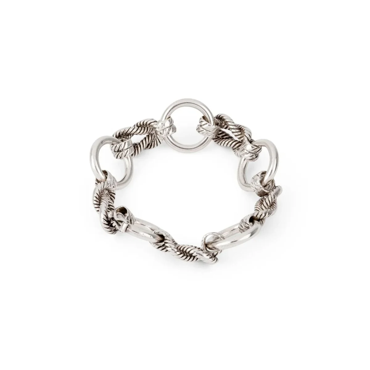 Bracelet en argent de la maison Hermès modèle Audierne - Image 7