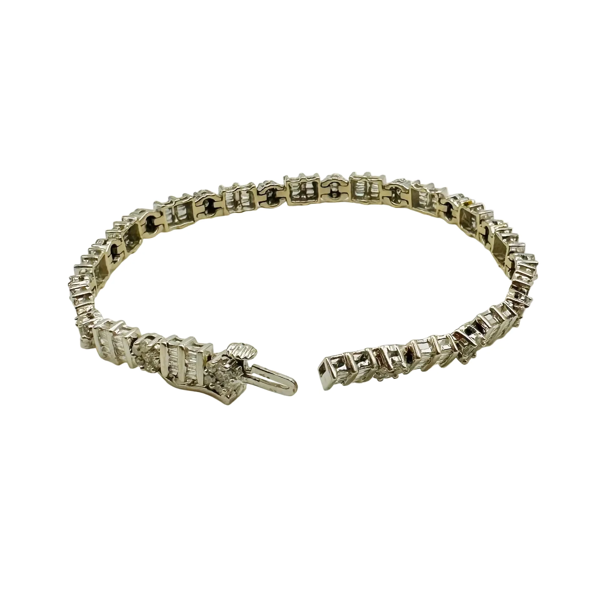 Bracelet en or blanc et diamants - Image 11