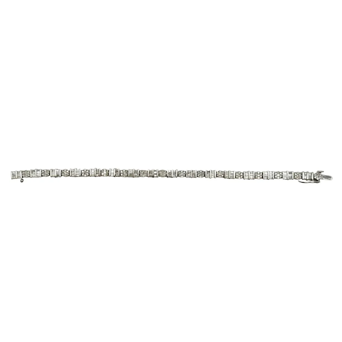 Bracelet en or blanc et diamants - Image 13