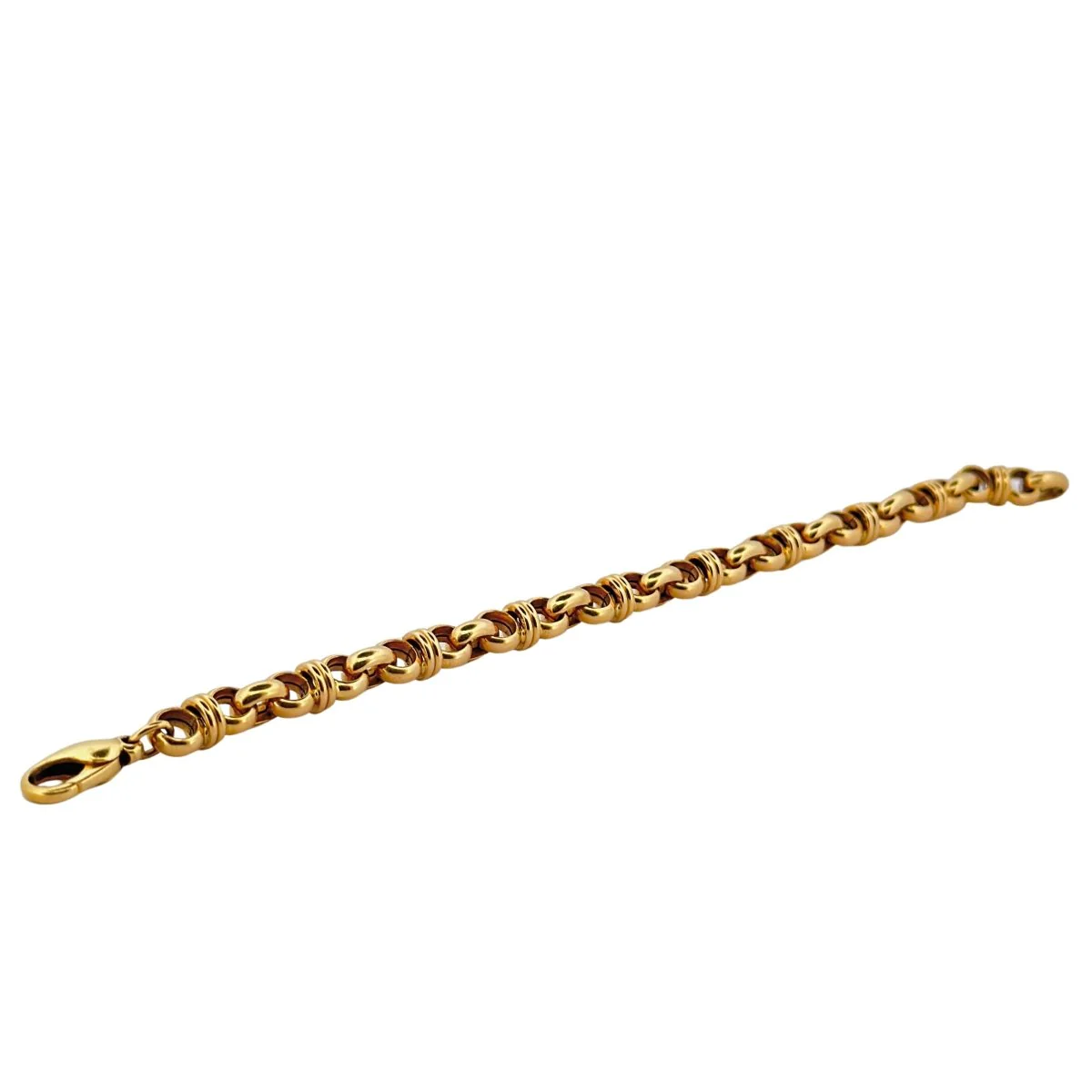 Bracelet en or jaune à maillons - Image 3