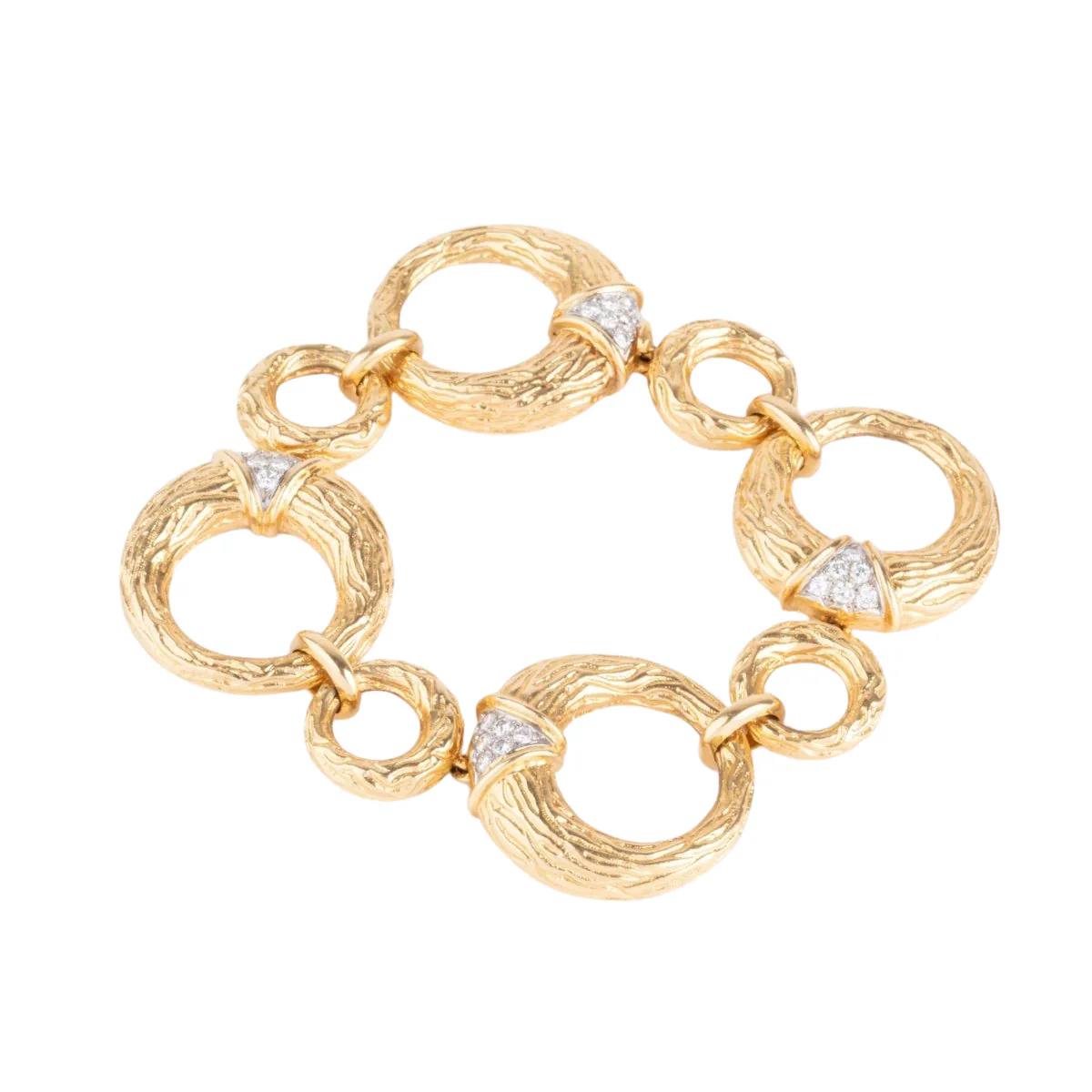 Bracelet en or jaune et diamants de la maison Boucheron