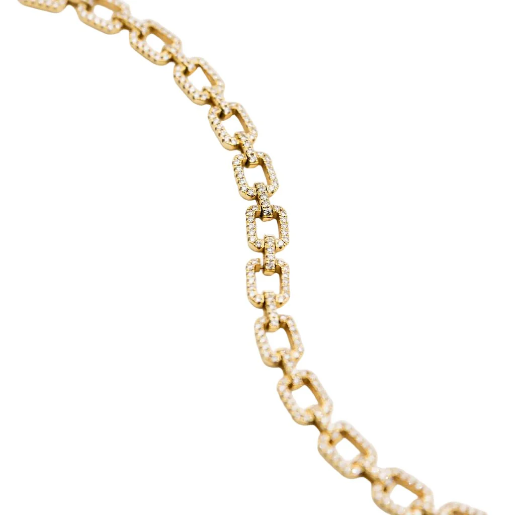 Bracelet Maille PADANI en or jaune et diamants - Image 3