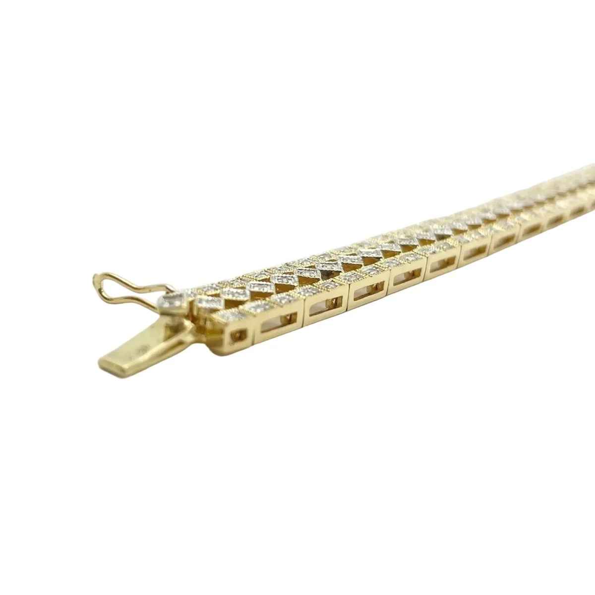 Bracelet en or jaune et diamants - Image 6