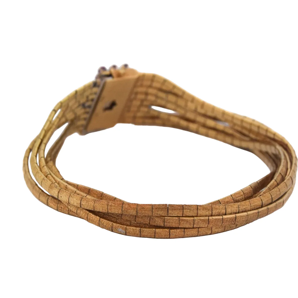 Bracelet en or jaune et rubis - Image 4