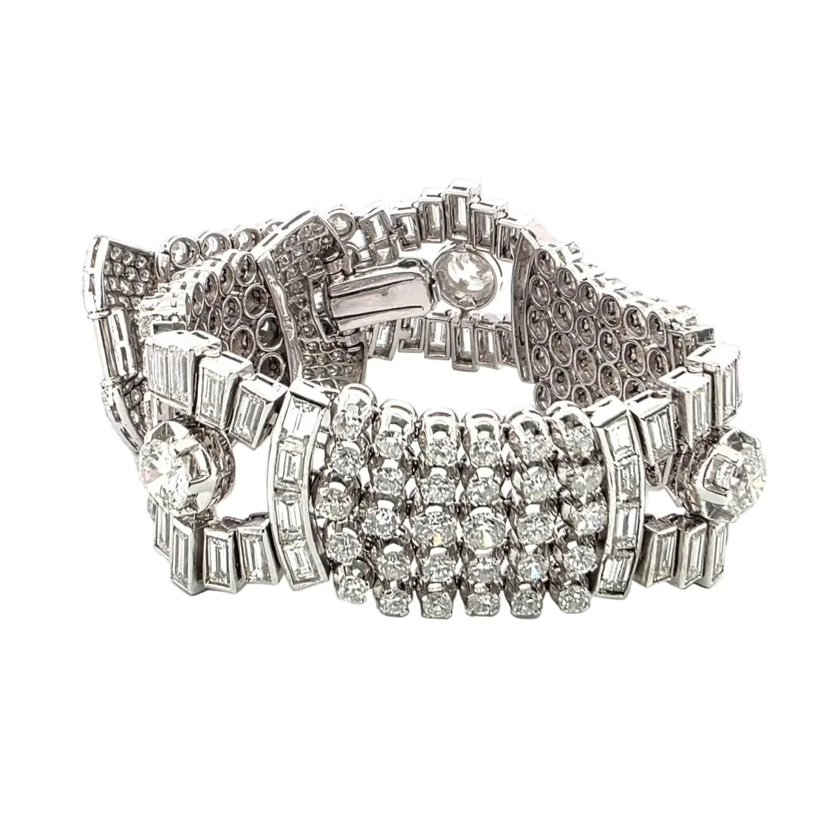 Bracelet en platine et diamants - Image 2