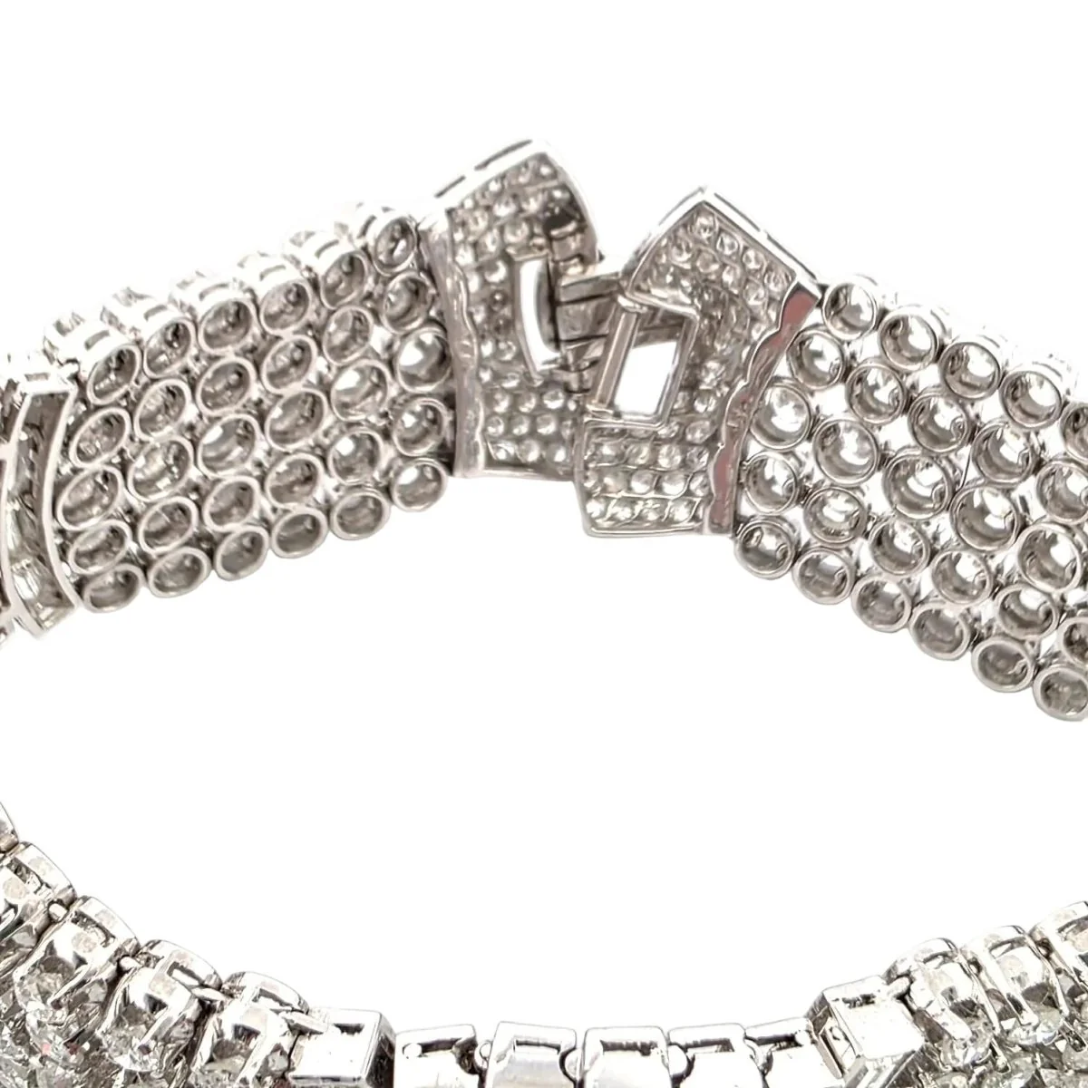 Bracelet en platine et diamants - Image 3