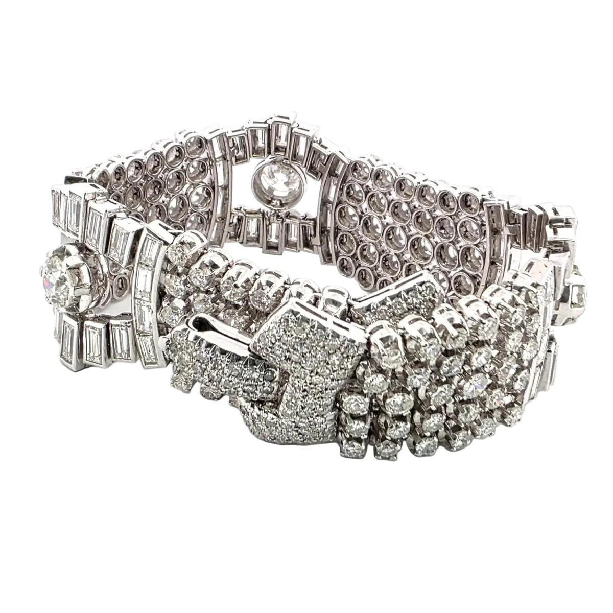 Bracelet en platine et diamants - Image 5