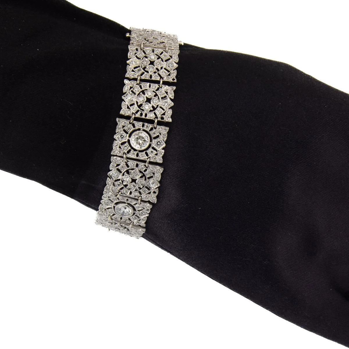 Bracelet en platine et diamants - Image 2